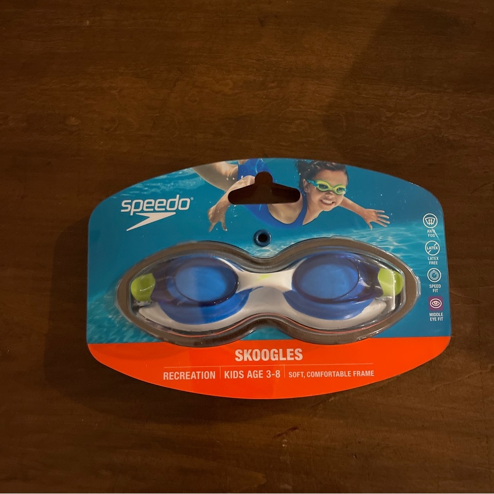 Speedo Kids Skoogles Swim Goggles - Blue and Green